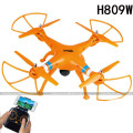 4ch rc quadcopter fpv wi-fi em tempo real de transmissão hd câmera quad helicóptero vs syma x8w 2.4g fpv zangão rc sjy-h809w